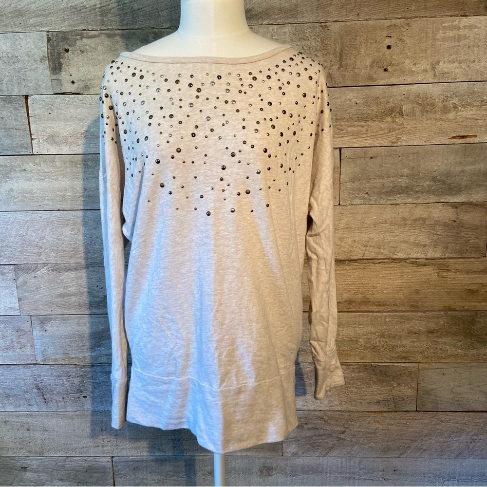 DKNY women's cream coloured sweatshirt‎ in  size x-small